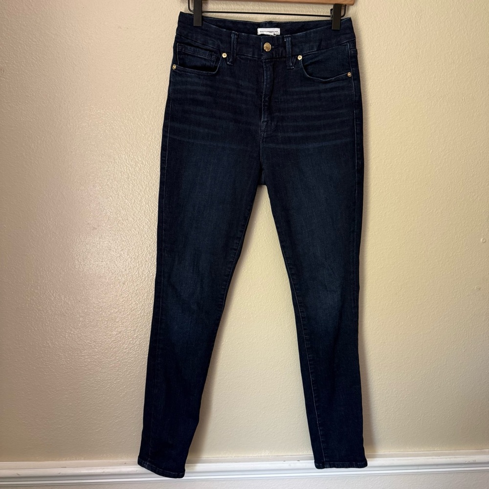 Good American Dark Wash Skinny Jeans